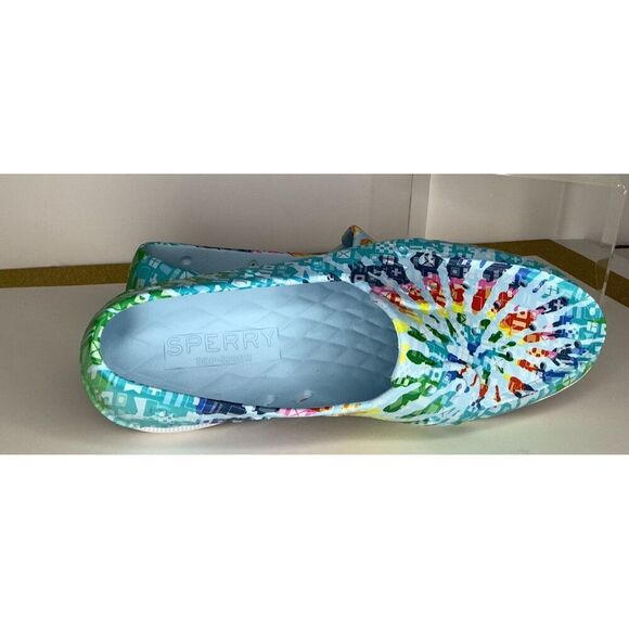 Sperry Men's 12m Authentic original Pride blue multi slip on boat shoe - New - Picture 6 of 7